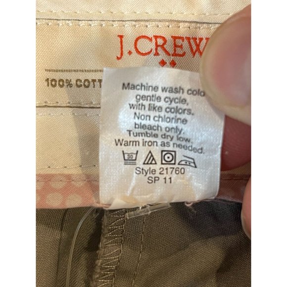 NWT J. Crew Womens Broken-in Chino Shorts 21760SP 100% Cotton City Fit Gray SZ 8 - Picture 10 of 10